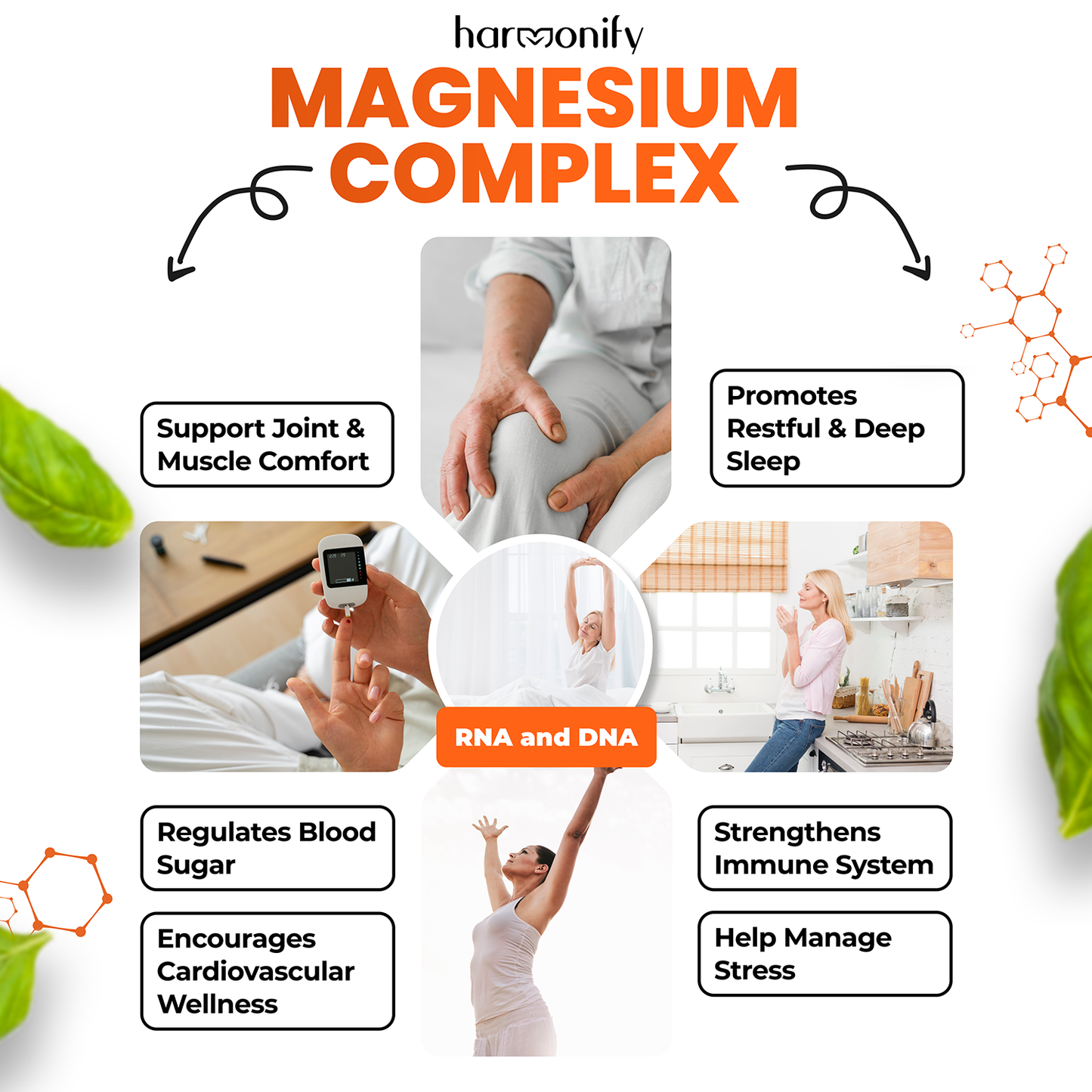 HARMONIFY Magnesium Complex 1000 mg, Glycinat, Citrat, Mal