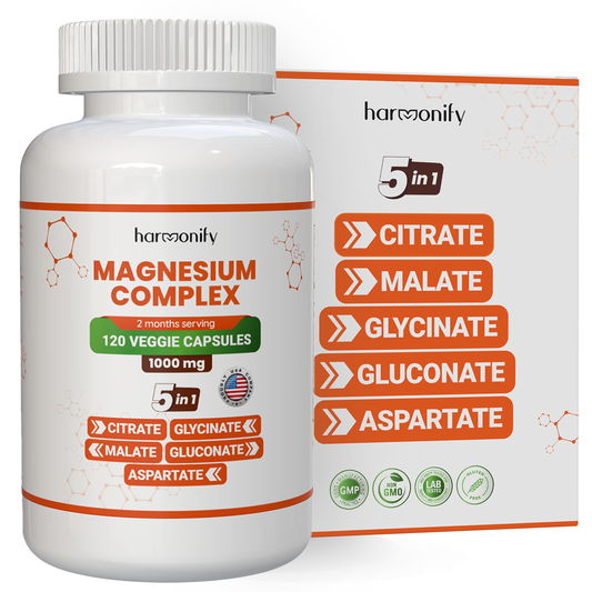 HARMONIFY Magnesium Complex 1000 mg, Glycinate, Citrate, Mal